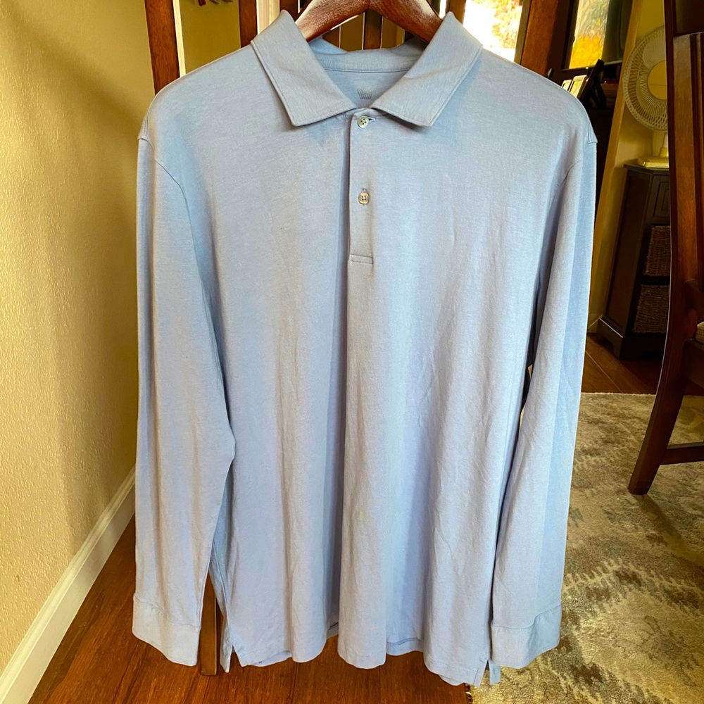 Mack Weldon XL Long Sleeve Pima Cotton Shirt